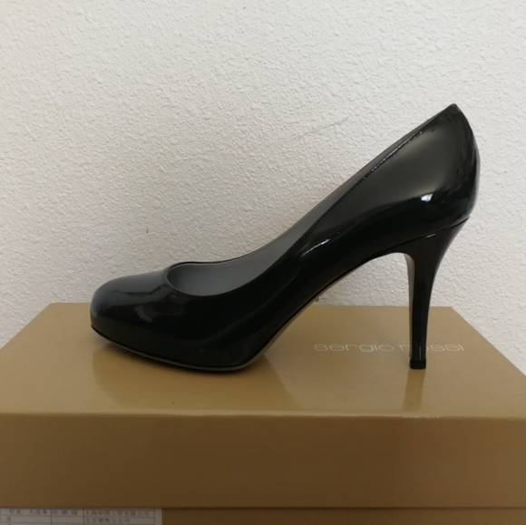 Sergio Rossi Brand New Black Gray Heels Pump - Picture 7 of 11